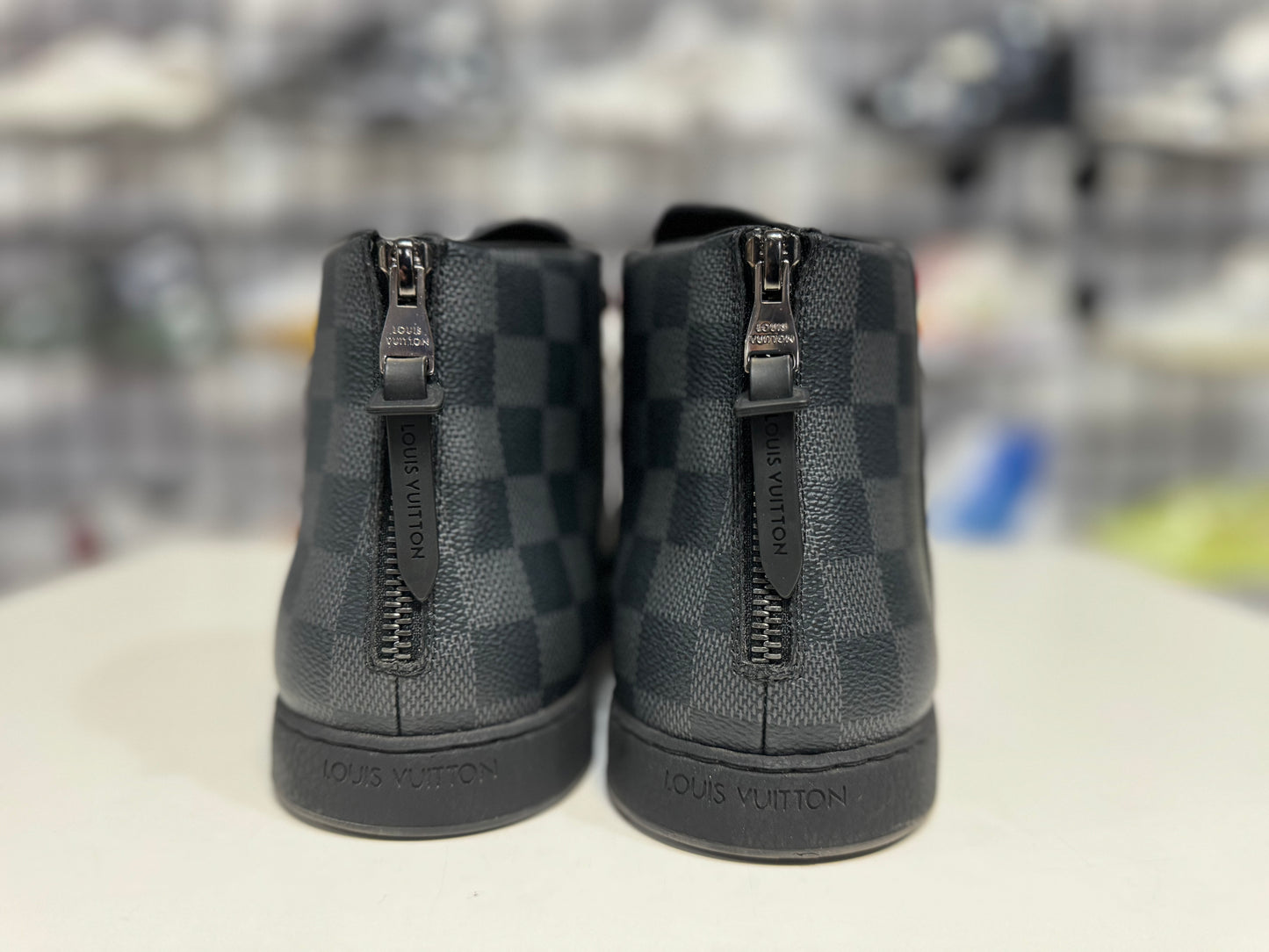 Louis Vuitton High Canvas Sneaker size 9